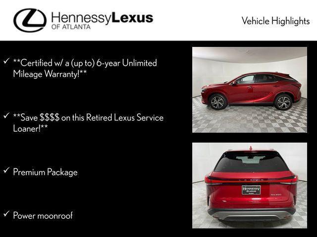 used 2025 Lexus RX 350 car, priced at $53,990