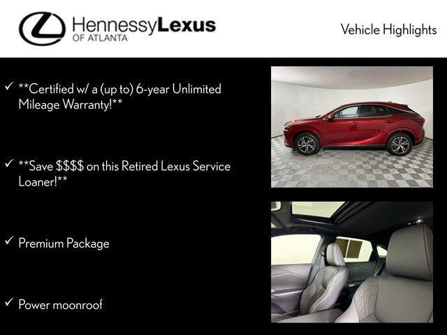 used 2025 Lexus RX 350 car, priced at $53,990