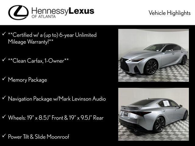 used 2022 Lexus IS 350 car, priced at $44,990