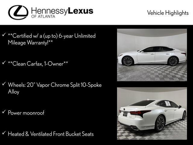 used 2023 Lexus LS 500 car, priced at $68,990