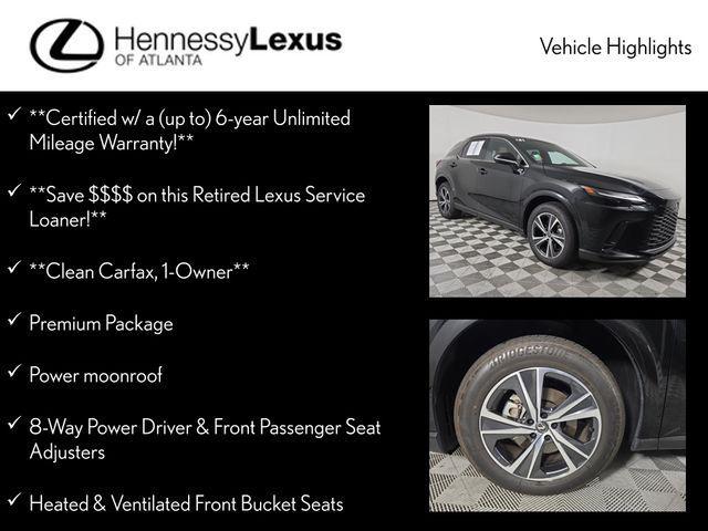 used 2025 Lexus RX 350 car, priced at $52,990