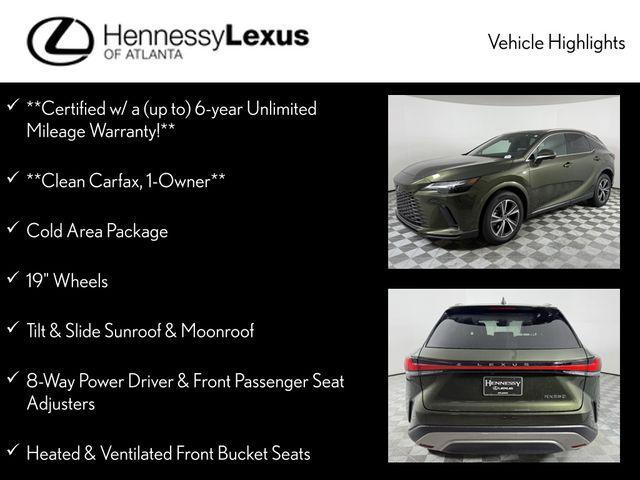 used 2023 Lexus RX 350 car, priced at $52,490