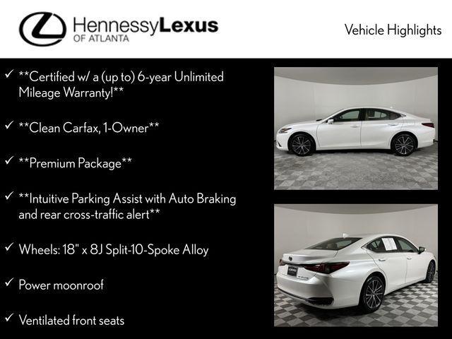 used 2024 Lexus ES 250 car, priced at $40,490