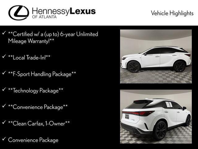 used 2024 Lexus RX 350 car, priced at $59,990