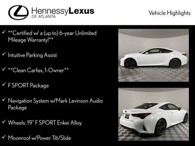 used 2023 Lexus RC 350 car, priced at $46,990