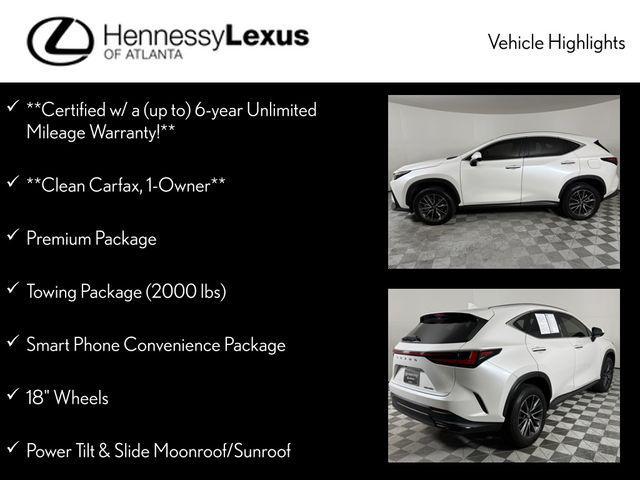used 2023 Lexus NX 250 car, priced at $40,490