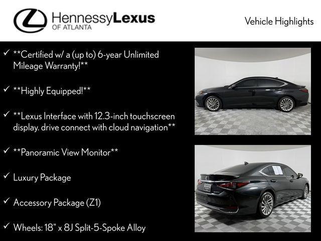 used 2023 Lexus ES 300h car, priced at $46,490