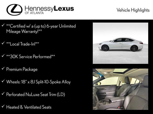 used 2024 Lexus ES 350 car, priced at $37,990
