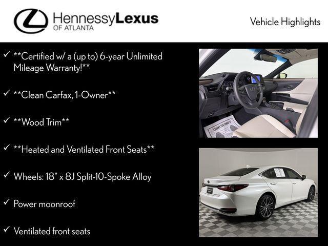 used 2024 Lexus ES 250 car, priced at $41,990