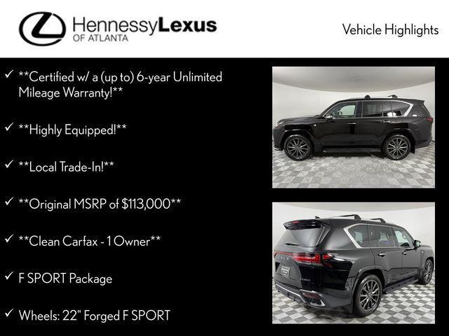 used 2024 Lexus LX 600 car, priced at $101,990