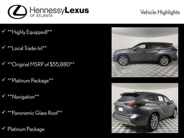 used 2025 Toyota Highlander car, priced at $53,990