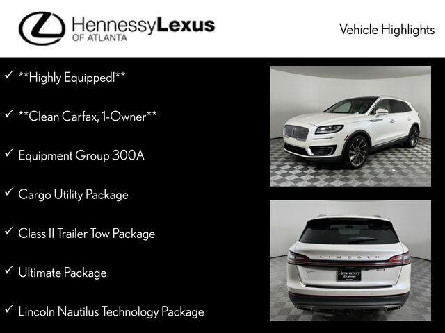 used 2019 Lincoln Nautilus car, priced at $21,990