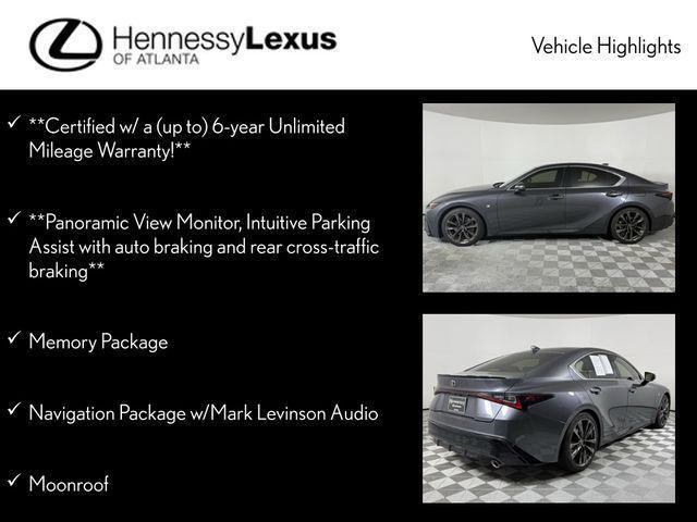 used 2023 Lexus IS 350 car, priced at $40,990