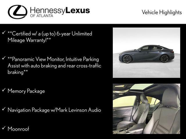 used 2023 Lexus IS 350 car, priced at $40,990