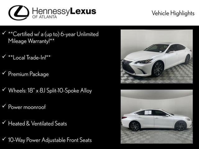 used 2022 Lexus ES 250 car, priced at $33,990