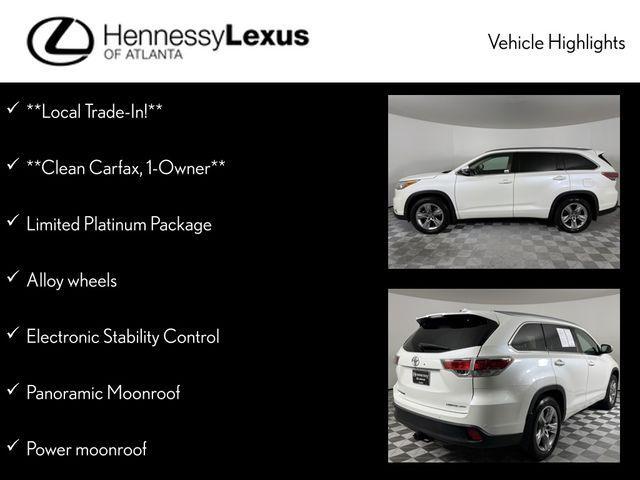 used 2016 Toyota Highlander car, priced at $25,490