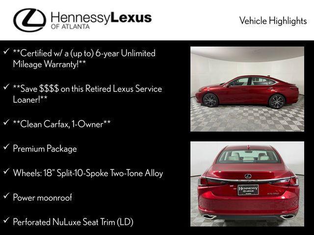 used 2025 Lexus ES 350 car, priced at $43,990