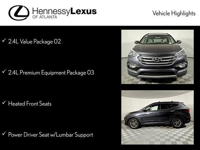 used 2018 Hyundai Santa Fe Sport car, priced at $14,990