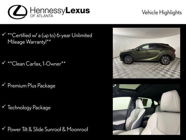 used 2025 Lexus RX 350 car, priced at $55,990