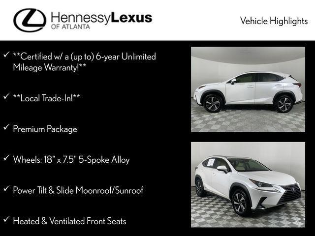 used 2021 Lexus NX 300h car, priced at $33,990