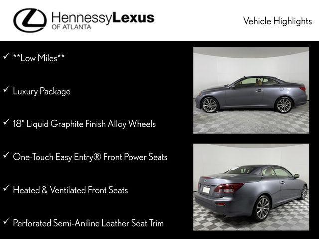 used 2013 Lexus IS 250C car, priced at $19,490