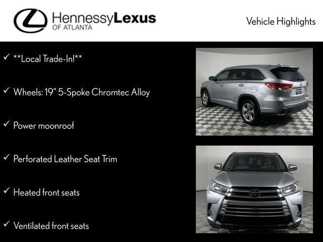 used 2019 Toyota Highlander car, priced at $30,990