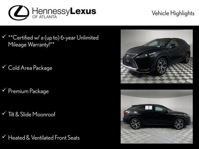 used 2022 Lexus RX 350 car, priced at $42,490