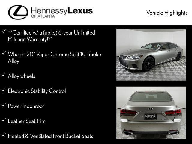 used 2021 Lexus LS 500 car, priced at $60,990