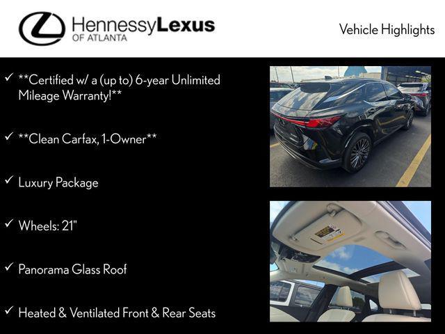 used 2023 Lexus RX 350 car, priced at $59,990