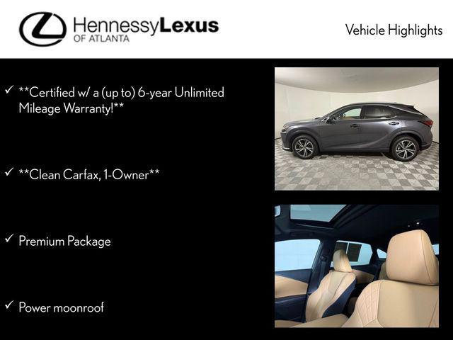 used 2025 Lexus RX 350 car, priced at $54,990