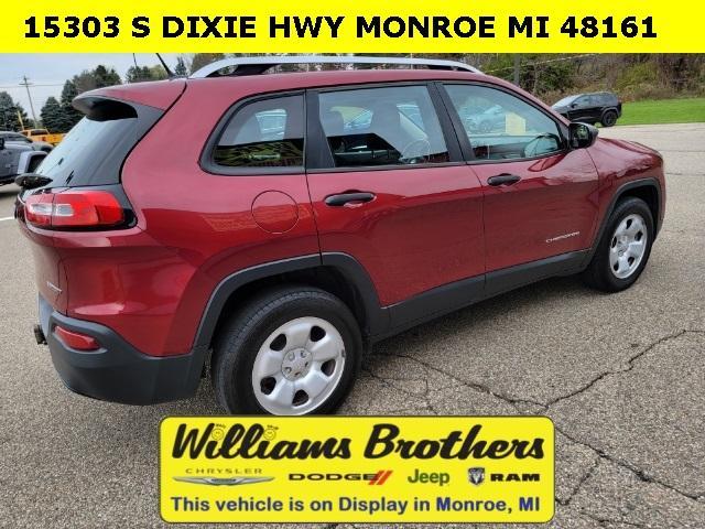 used 2017 Jeep Cherokee car, priced at $15,500