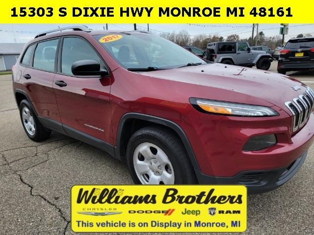 used 2017 Jeep Cherokee car, priced at $15,500