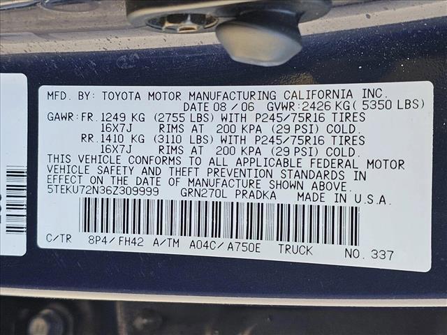 used 2006 Toyota Tacoma car, priced at $7,913