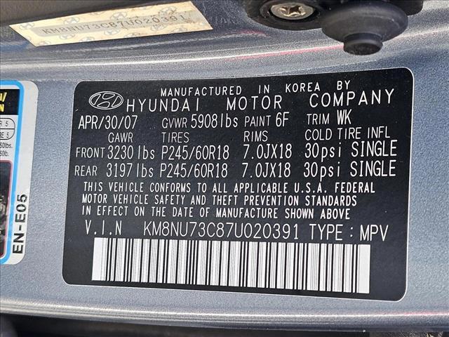used 2007 Hyundai Veracruz car, priced at $7,442