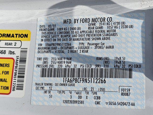 used 2022 Ford Mustang car, priced at $38,806