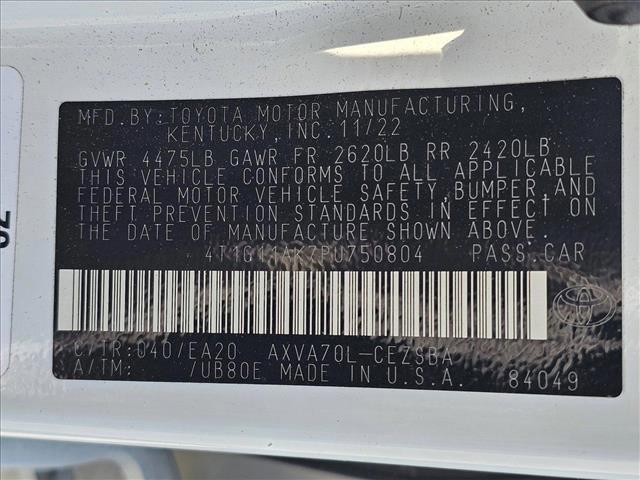 used 2023 Toyota Camry car, priced at $23,544