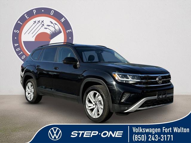 used 2021 Volkswagen Atlas car, priced at $24,400