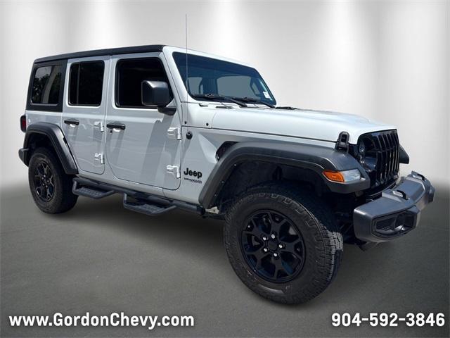 used 2022 Jeep Wrangler Unlimited car, priced at $33,500
