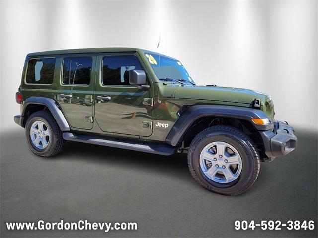 used 2020 Jeep Wrangler Unlimited car, priced at $27,350