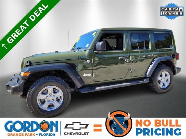 used 2020 Jeep Wrangler Unlimited car, priced at $27,350