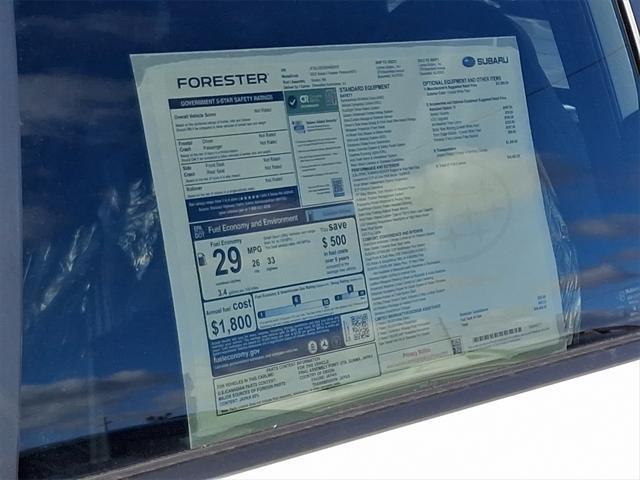 new 2025 Subaru Forester car, priced at $34,462