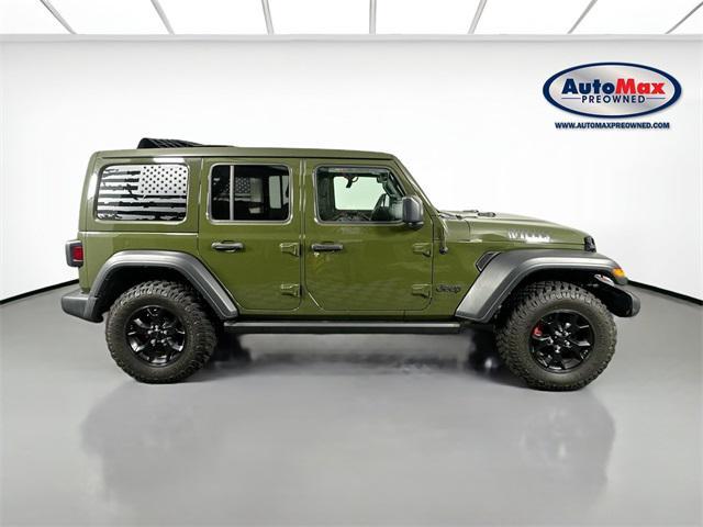 used 2021 Jeep Wrangler car, priced at $35,000