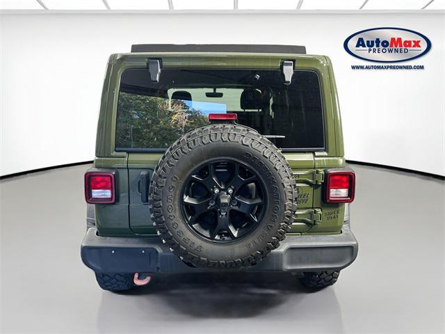 used 2021 Jeep Wrangler car, priced at $35,000