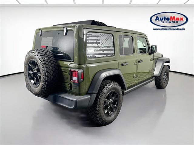 used 2021 Jeep Wrangler car, priced at $35,000