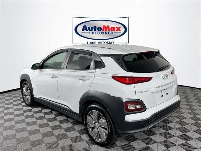 used 2021 Hyundai Kona EV car, priced at $18,500