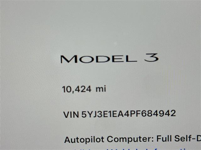 used 2023 Tesla Model 3 car, priced at $27,000