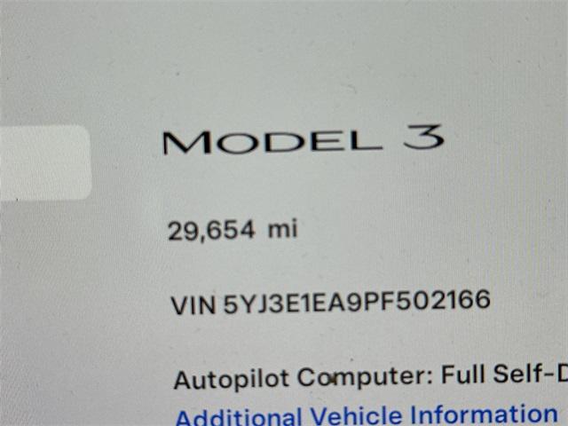 used 2023 Tesla Model 3 car, priced at $26,000