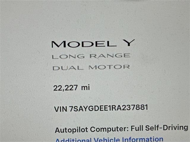 used 2024 Tesla Model Y car, priced at $35,500