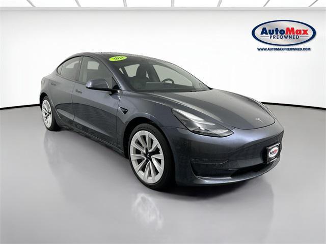 used 2021 Tesla Model 3 car, priced at $26,500