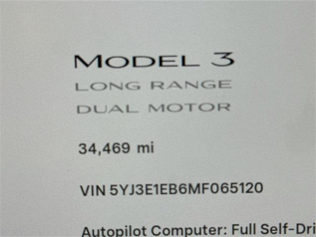 used 2021 Tesla Model 3 car, priced at $26,500